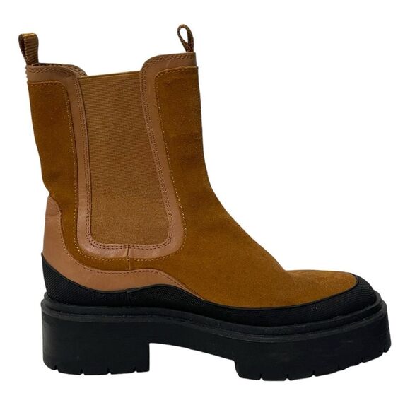 SAM EDELMAN Lulia Suede Chunky Booties 9 - Picture 5 of 11